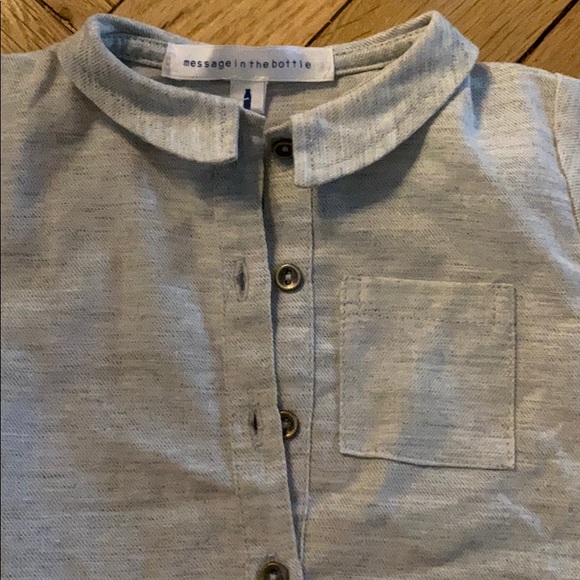 Message in the bottle 9months l/s onesie grey - Picture 2 of 6